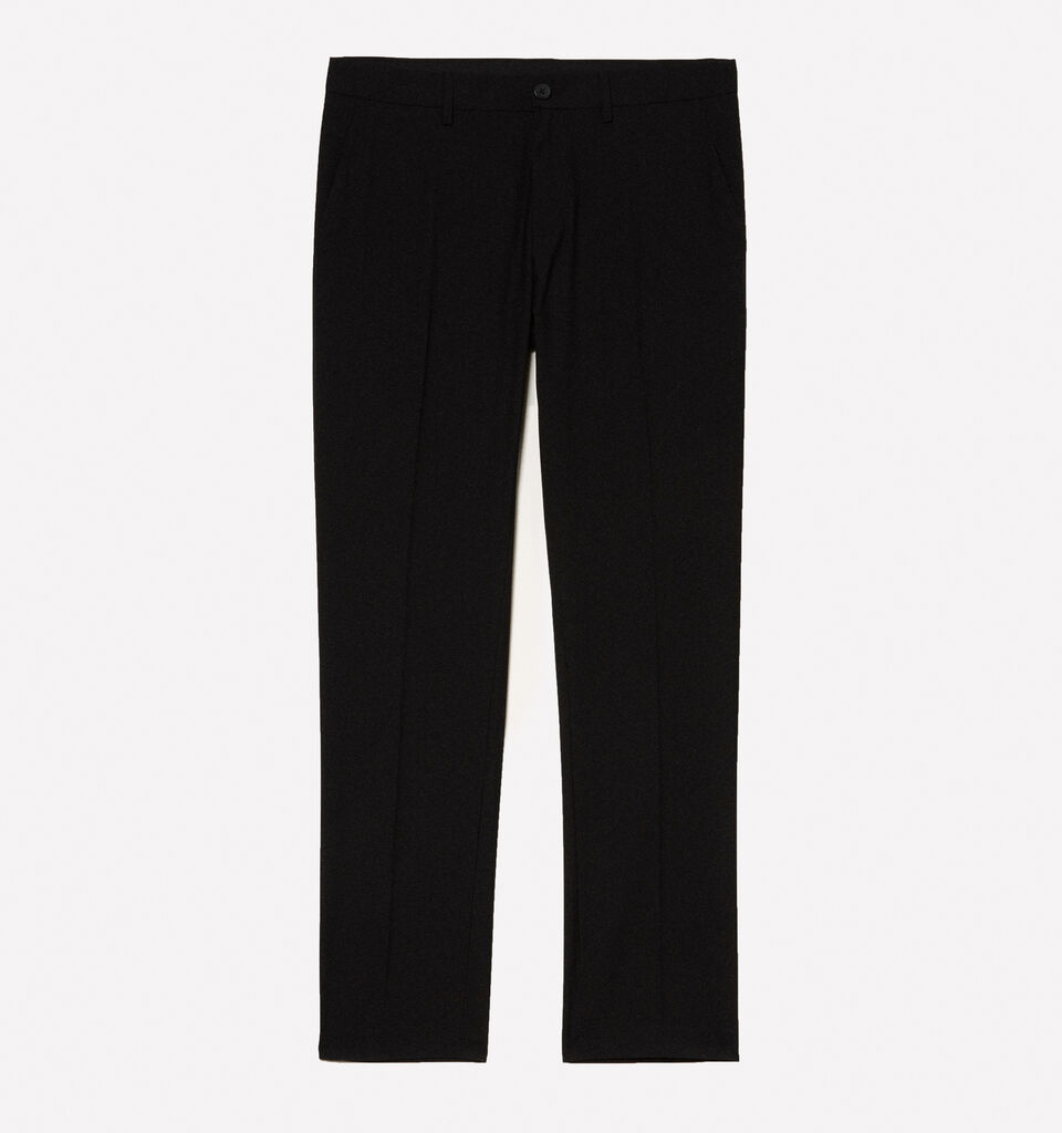 Black tailored trousers - men's slim fit trousers - Black | Sisley image number 5